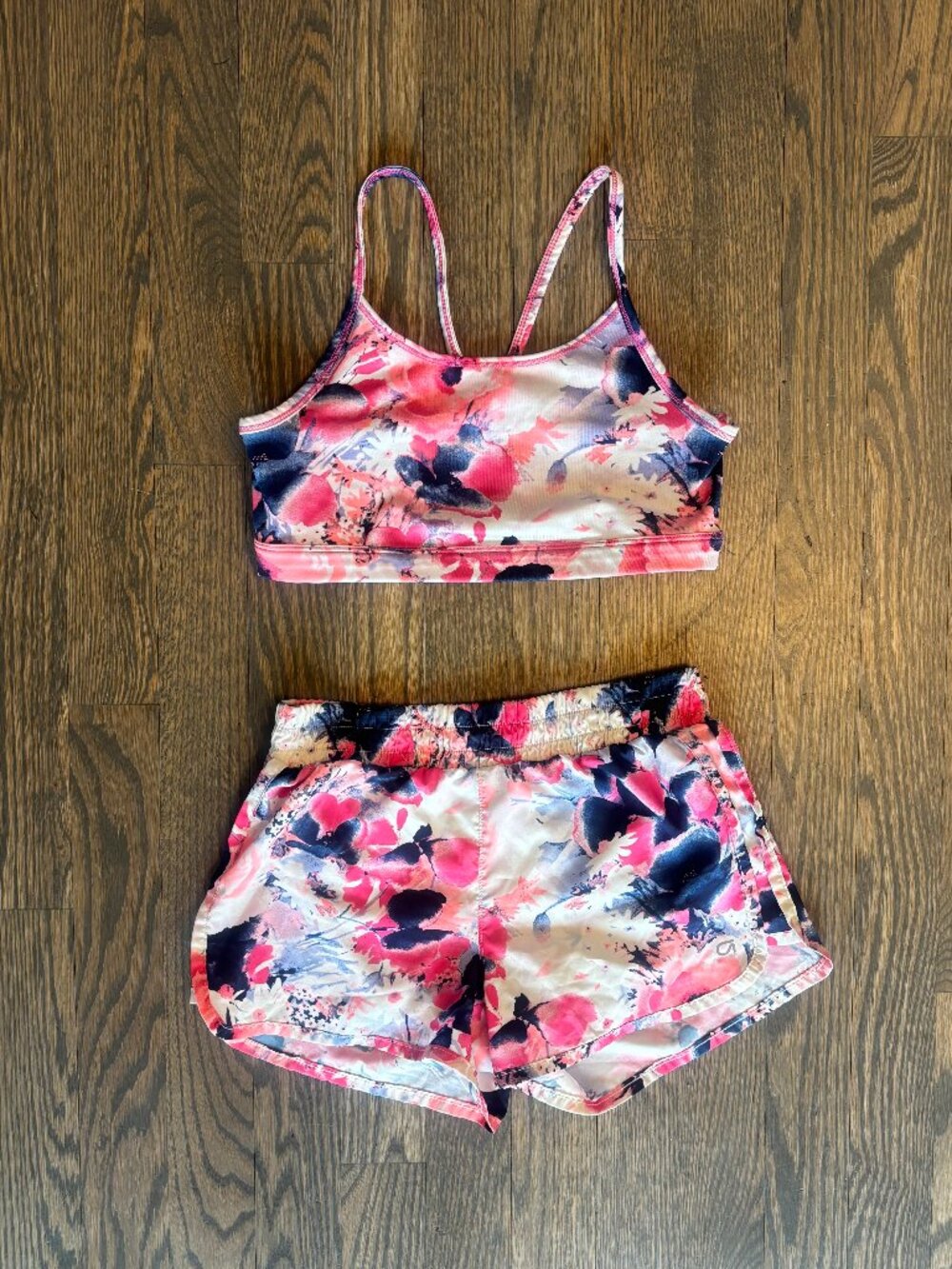 GapFit - Floral Athletic Activewear Set - Size 14 Girls